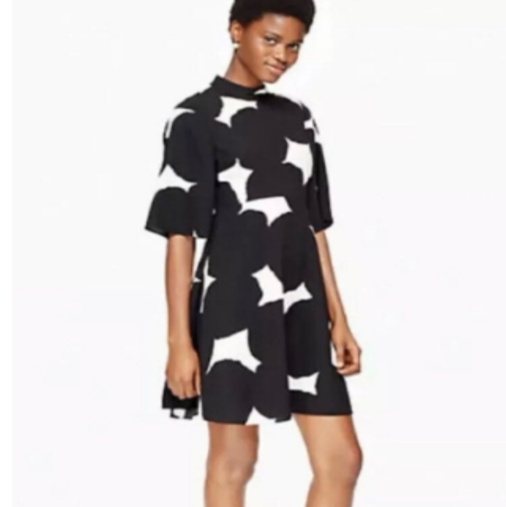 Kate Spade Black White Mini Dress *altered *